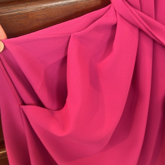 Chic Magenta Ruffle Dress - Picture 6 of 8